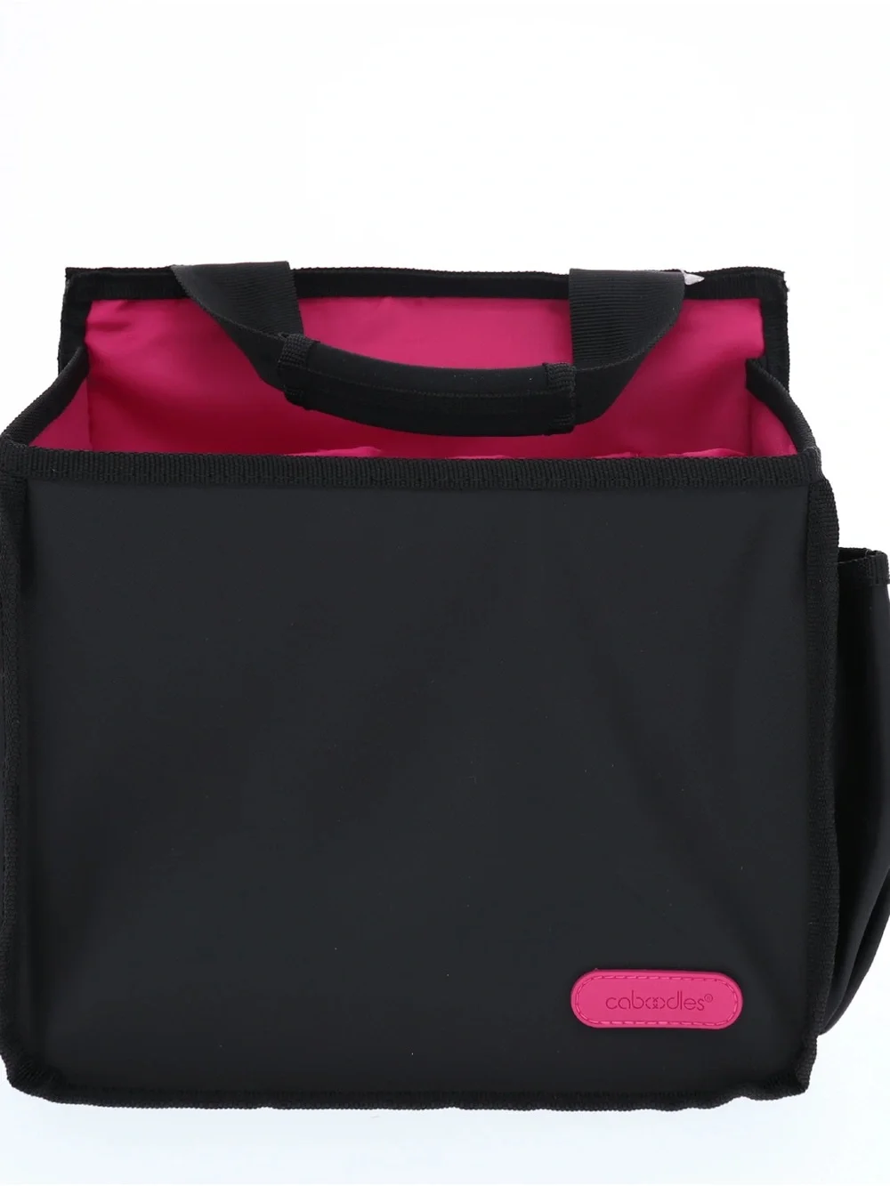 Caboodles Hair Tool Organizer Tote Bag - Black Pink Hot Tool Storage Carry Caddy